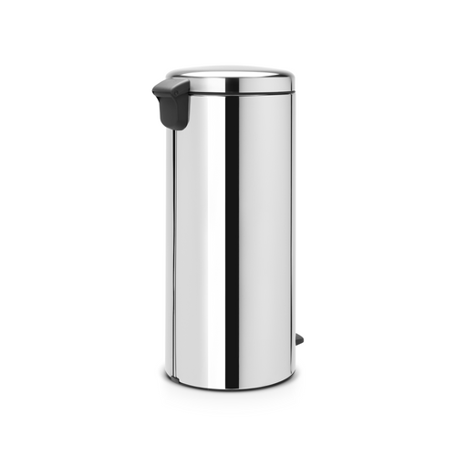 Brabantia NewIcon Pedaalemmer, 30 liter, kunststof binnenemmer - Brilliant Steel