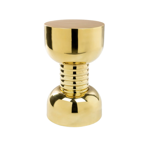 Bold Monkey Gonna Make You Sweat Metal Bijzettafel/ kruk Rond 29 cm Goud - vtwonen shop