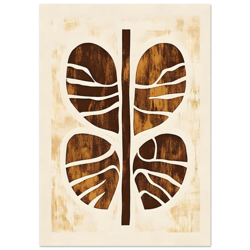 Artfulprints  Boho – Rooted form   poster A4 21x29.7 cm - vtwonen shop