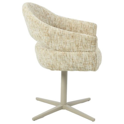 DÉJA Living Eetkamerstoel Milou - Taupe - Draaibaar - Set van 2 - vtwonen shop