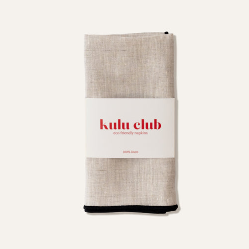 Kulu Club servetten - 100% linnen - beige - set van 2 - vtwonen shop