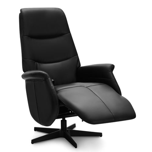 Furnhouse relaxfauteuil Delta - Zwart - Draaibaar - 79x90x114