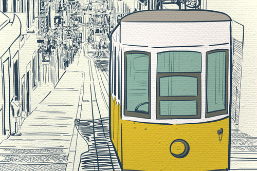 Canvas 60x40 Afdruk Stad