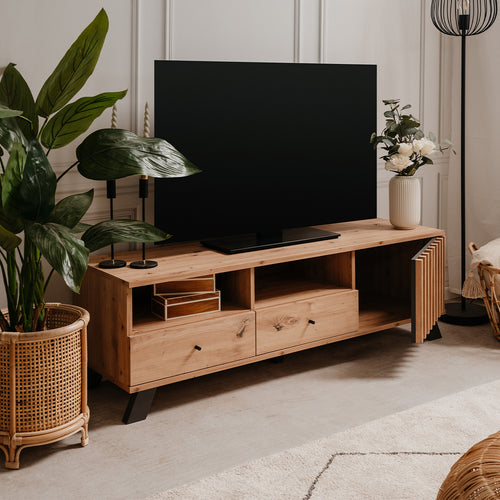 Calicosy - LUBLIN TV-meubel - Licht hout - 40x138x44 cm