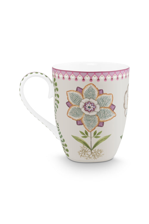 Pip Studio - Grote Mokken - Lily & Lotus - Off White - Set van 6