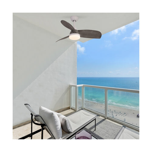 CristalRecord plafondventilator Byan - 1 lichts - 91.5  x 50   cm - wit grijs - vtwonen shop