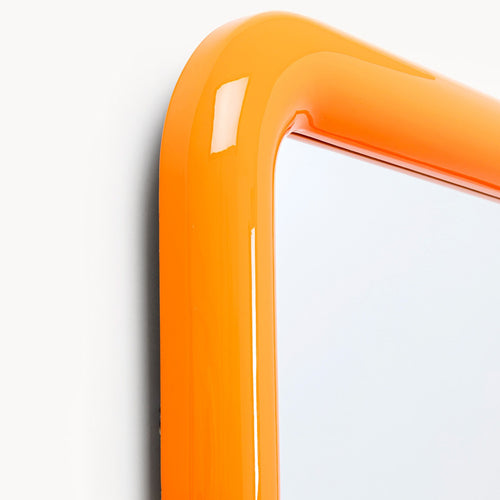 Kare Design Spiegel Eliano 90x90cm oranje