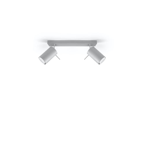 Sollux Lighting Plafondlamp RING 2 grijs - 30x6x16cm
