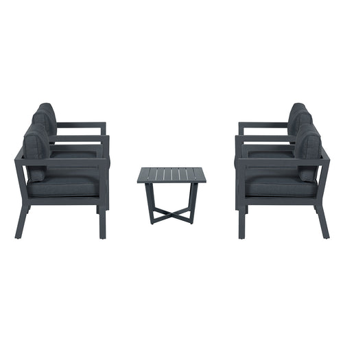 Garden Impressions loungeset San Luis donker grijs - vtwonen shop