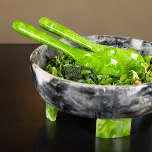 Brût Homeware | Salade bestek | Sla couvert | Pavone | Groen