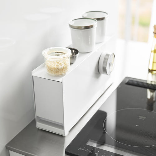 Yamazaki Tower Kruidenrek compact uitschuifbaar - Wit