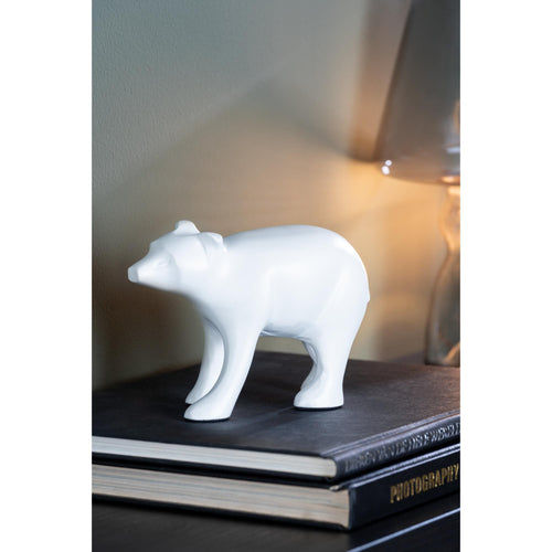 Present Time ornament Bear - wit - 15x7x10.5cm - vtwonen shop