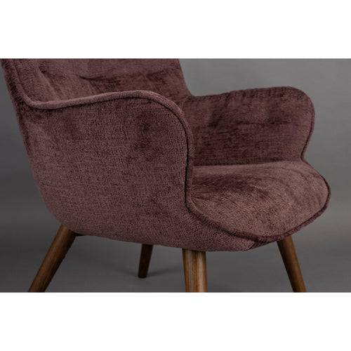 Dutchbone Lenn Fauteuil Plum - Paars - vtwonen shop