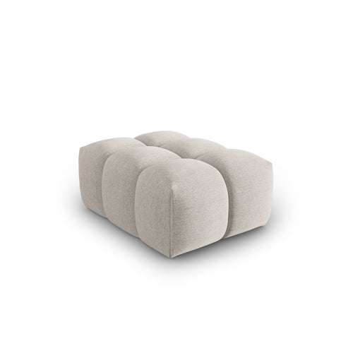 Cosmopolitan Design - Poef Verona structurele stof beige - 85x60x40cm