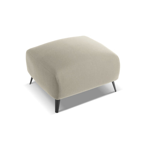 LaMiaSofa Poef Genova - velours - parel - 65x65x44