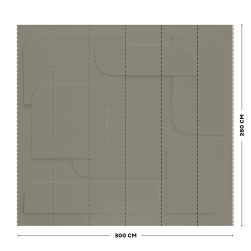 vtwonen Fotobehang - soft 3D old khaki