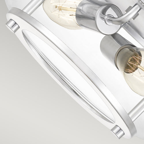 Elstead Quoizel Trilogy Cilindrische Plafondlamp Gepolijst Chroom, IP44