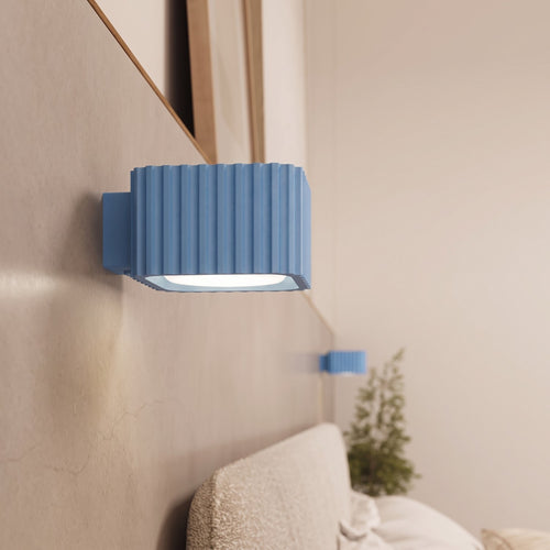 Sollux Lighting Wandlamp RIFF azuurblauw Gx53 - 10x12x6cm