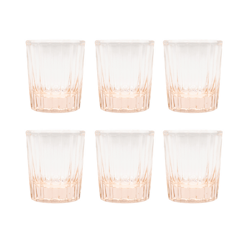 Brût Homeware espresso glas Reed - set van 6 - roze - vtwonen shop