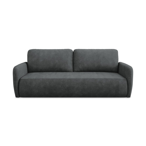LaMiaSofa 3-zits slaapbank Corle - chenille stof - donkergrijs - 218x102x86