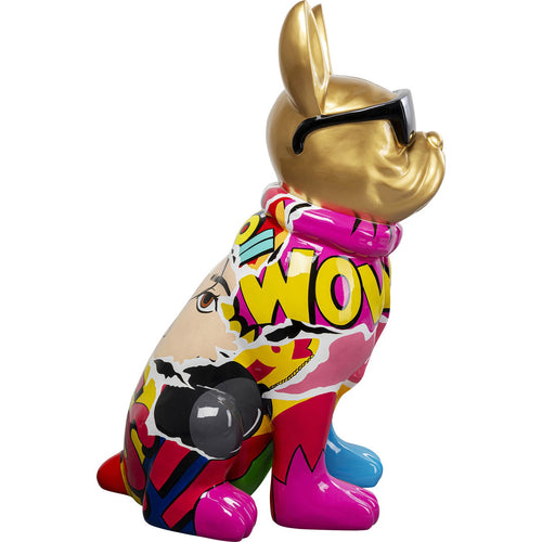 Kare Design Woonaccessoires goud bulldog graffiti zonnebril 20cm