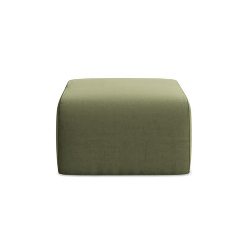 LaMiaSofa Poef Cervo - velours - olijf - 72x94x42