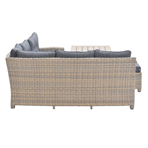 Garden Impressions Alaska lounge dining set 5-delig links - vintage willow