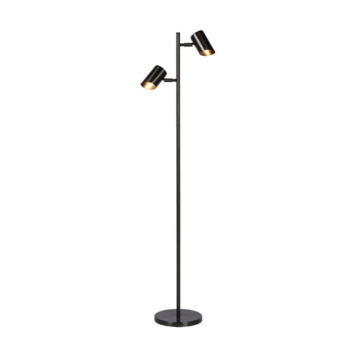 Atmooz vloerlamp Kisoro - zwart - Ø 33 x H 144 cm - G9