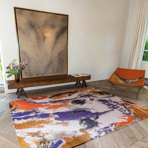 Louis De Poortere vloerkleed Purple Game - multicolor - 100x140cm - vtwonen shop