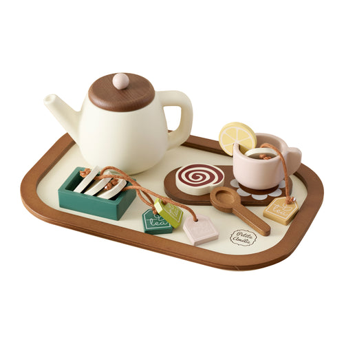 Petite Amélie Houten theeservies - 20 delig - Noyer - vtwonen shop