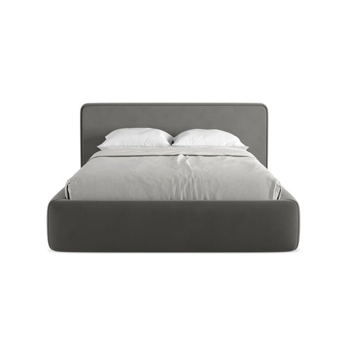 LaMiaSofa Bed met opbergruimte Firenze - velours - staal - 180x225x82