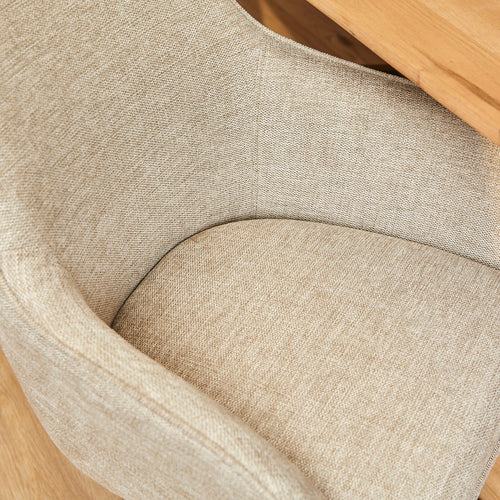 StarFurn Eetkamerstoel Jens - Beige Stof - Draaibaar - Set van 2 - vtwonen shop