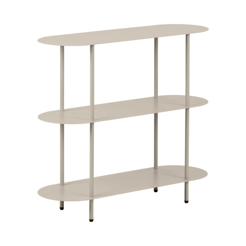 Artichok Riana metalen boekenkast beige - 90 x 81 cm