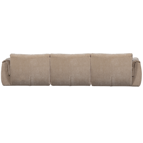 WOOOD 3-zits bank Baggy - 3D Chenille - Zand - 81x309x101