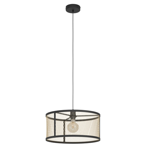 EGLO hanglamp Dellow - e27 - ø 32 cm - zwart/geelkoper - vtwonen shop