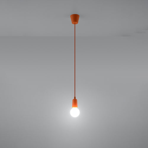 Sollux Lighting Hanglamp DIEGO 1 oranje - 9x9x90cm