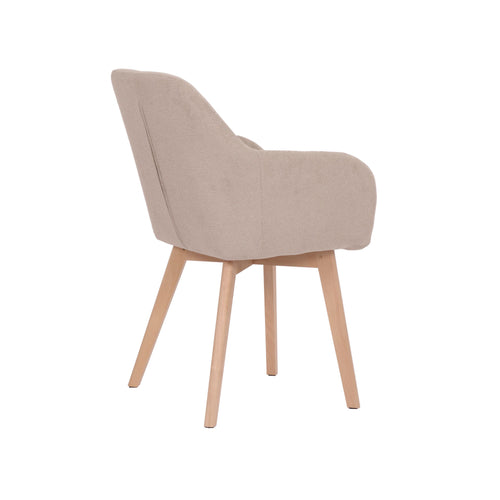 Housecraft Living Yala Eetkamerstoelen Beige - Set van 2