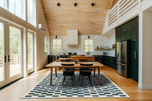 AFK Living vloerkleed Opal - voor binnen en buiten - blauw - 120 x 170 cm