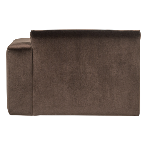 WOOOD chaise longue bank rechts Mojo Base - Velvet - Bruin - 74x112x162
