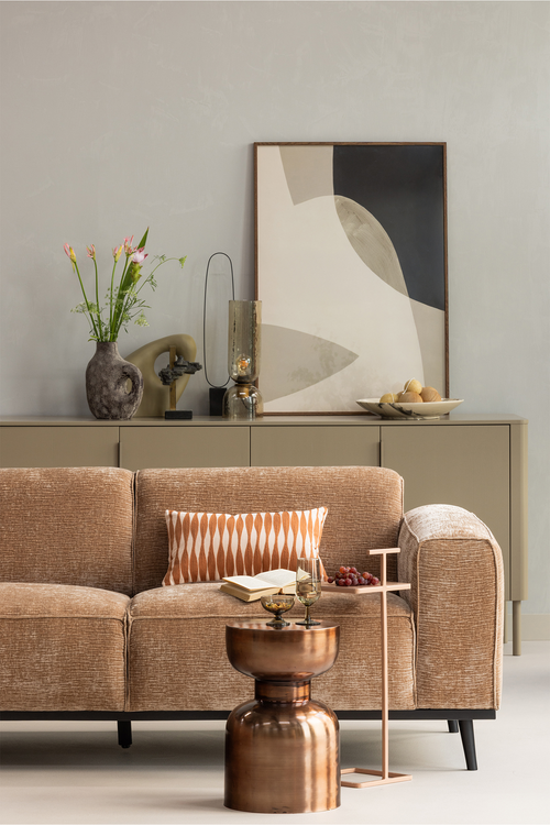 WOOOD bijzettafel Frits - Metaal - Brons - 47x30x30