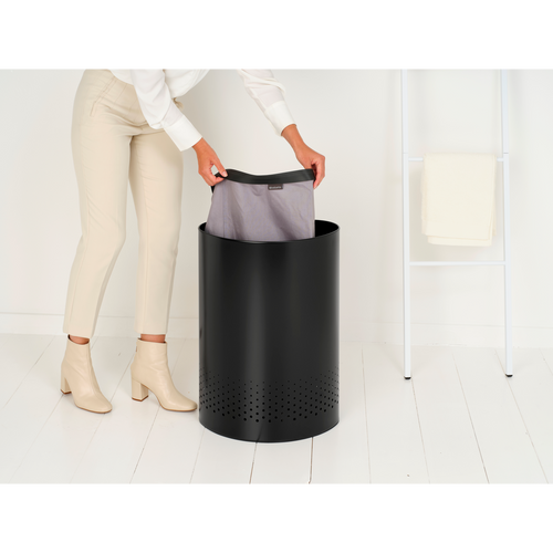 Brabantia Wasbox - 55L - selector - matt black - vtwonen shop