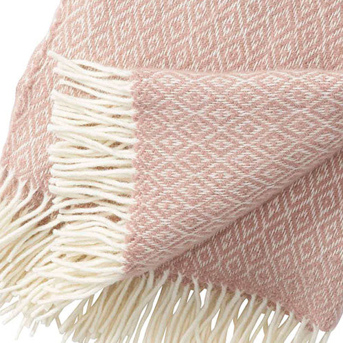 Klippan 100% wollen deken - Stella -roze - 130x200cm - vtwonen shop