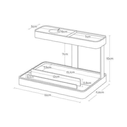 Yamazaki Smart Device Oplaadstandaard - Tower - Wit - vtwonen shop