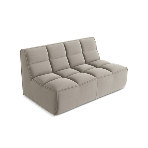 LaMiaSofa Tweezits modulaire bank Belluno - velours - taupe - 160x93x75