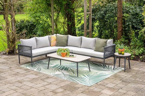 Garden Impressions lounge hoekbank Teramon - donkergrijs