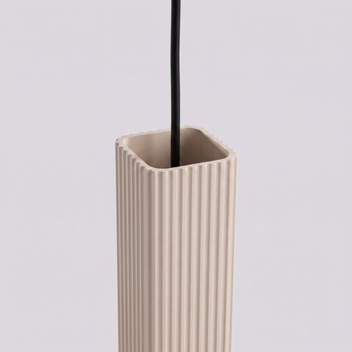 Sollux Lighting Hanglamp RAYO 1 taupe - 8x8x118cm
