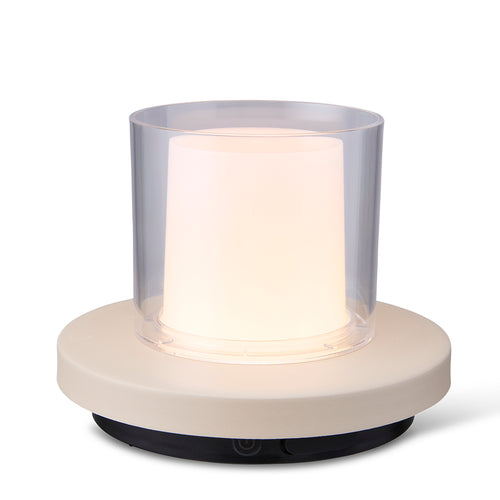 Lighto | Tafellamp bruin met helder glas solar voor buiten | Dimbaar | Oplaadbaar | Werkt op zonne-energie - vtwonen shop