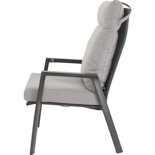 Lesli Living bistrostoel Malik - grijs - 65x75x105cm - set van 2