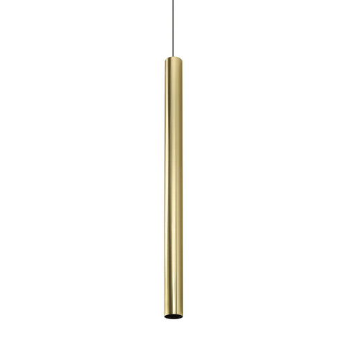 Ideal Lux LOOK 100 cm slanke hanglamp voor plafondmontage, messing, 1x GU10 fitting