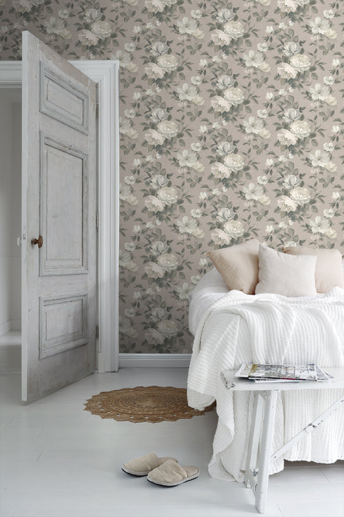 Borastapeter behang bloemen roze - 53 cm x 10.05 m - 660430 - vtwonen shop